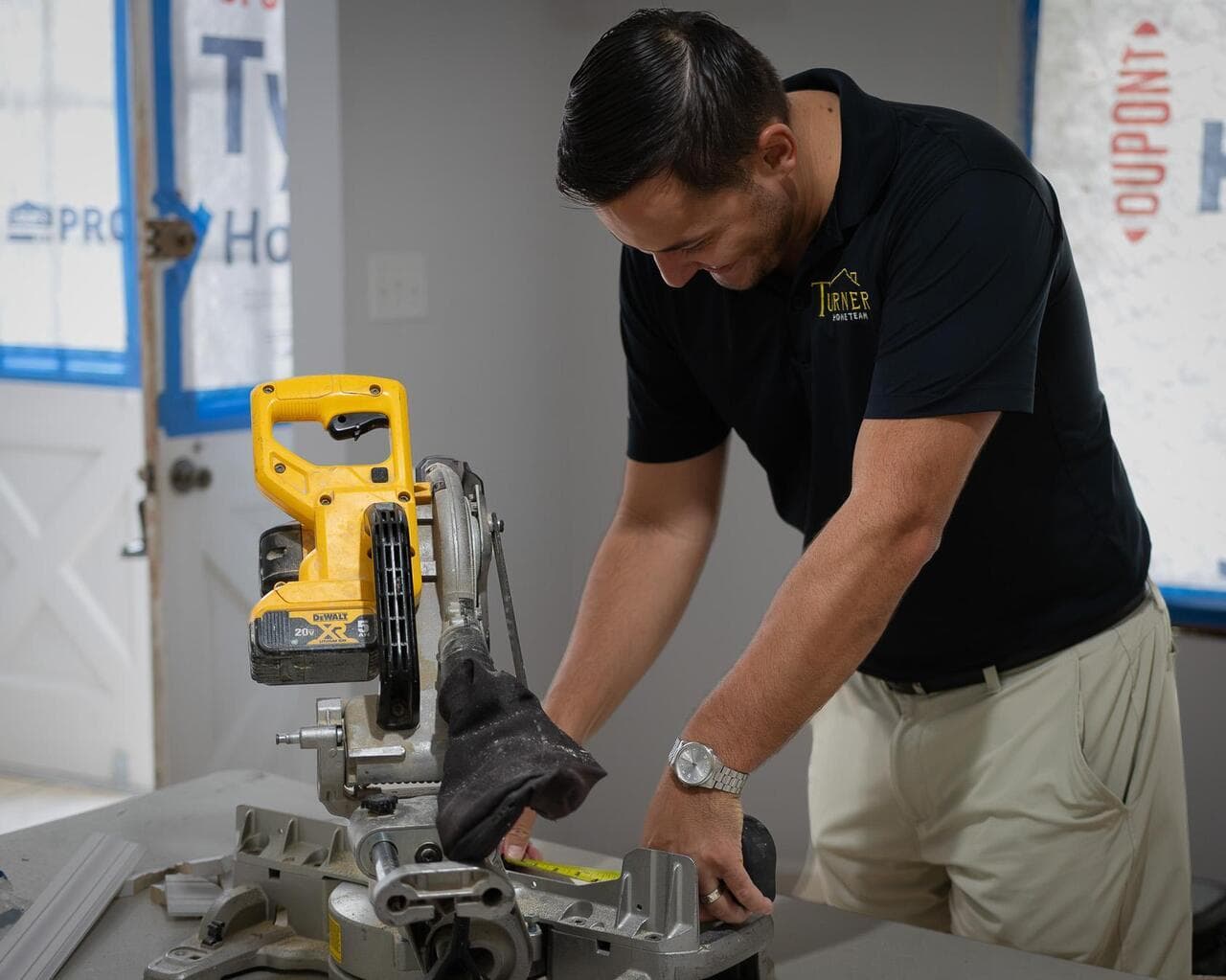 Justin Turner on an active Anchorwood jobsite in Eastern North Carolina.
